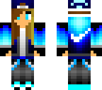 blue nike girl