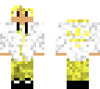 boy with white and gold jacket