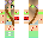 flower girl whith glass in her