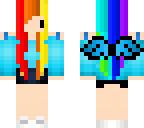 rainbow chibi pegasus girl