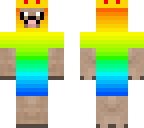rainbow sheep with mustache