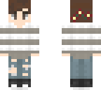 stripe shirt boy brown hair
