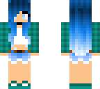 blue cute girl