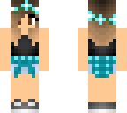 blue flower girl