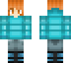 cyan hoodie girl