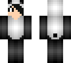 emo black hair panda