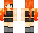 fire girl ponytail