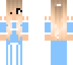 girl in a blue dress