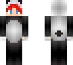 red head in panda onesie
