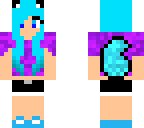 blue lone wolf girl