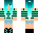 blue ponytail