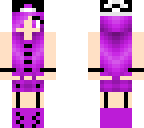 purple and black with cap