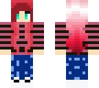 red hair striped shirt girl