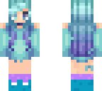 anime blue girl
