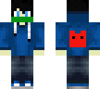 blue hoodie boy
