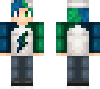 dark green and blue boy