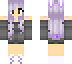 edit of cute purple bunny girl edit