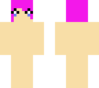 magenta hair girl