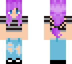 purple hair girl