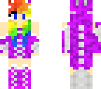 rainbow hair dino girl