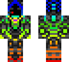 rainbow robot mage with mic