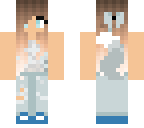 wolf girl grey and blue