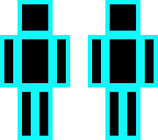 balck and blue dood
