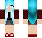 blue haired girl