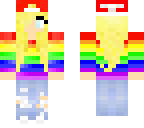 girl with rainbow