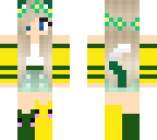 green and yellow kittie