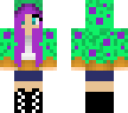 mint cake girl with purple sprinkles