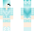 minty blue girl
