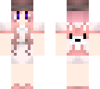 pink girl with fox