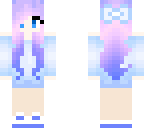 blue girl with bow