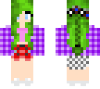 green hair girl