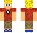 blond guy with a flash shirt