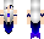 blue and white pearl mermaid