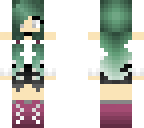 green haired girl