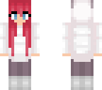 redhead in white hoodie