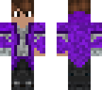 silver purple trench coat