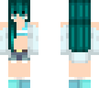 tropical blue girl