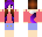 wolf girl purple