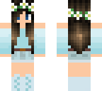 blue flower girl