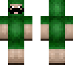 green sheep with mustache