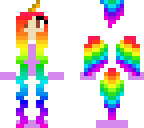 rainbow flying
