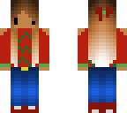 red and green outfit