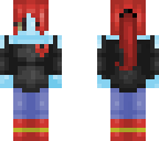undyne - undertale minecraft skin