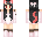 black haired cat girl