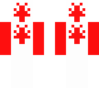 canadian flag head