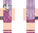 cute purple hair girl 